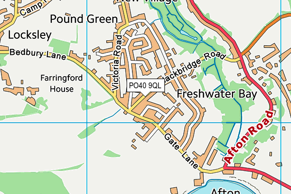 PO40 9QL map - OS VectorMap District (Ordnance Survey)