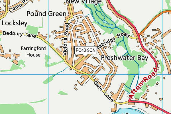 PO40 9QN map - OS VectorMap District (Ordnance Survey)