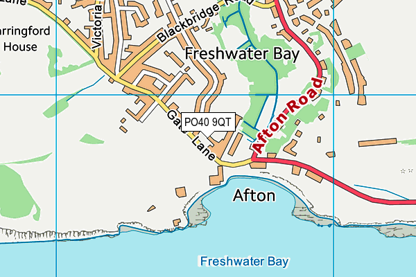 PO40 9QT map - OS VectorMap District (Ordnance Survey)