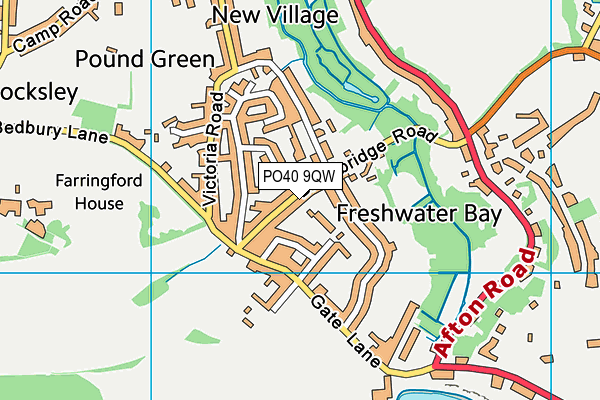 PO40 9QW map - OS VectorMap District (Ordnance Survey)