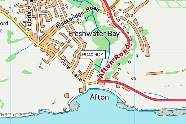 PO40 9QY map - OS VectorMap District (Ordnance Survey)