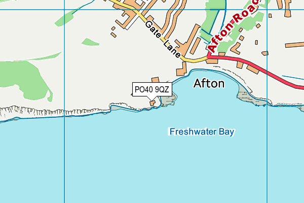 PO40 9QZ map - OS VectorMap District (Ordnance Survey)