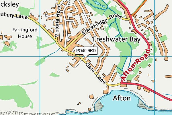 PO40 9RD map - OS VectorMap District (Ordnance Survey)