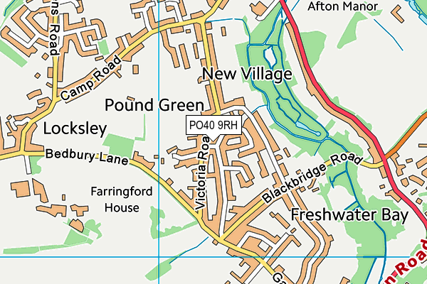 PO40 9RH map - OS VectorMap District (Ordnance Survey)