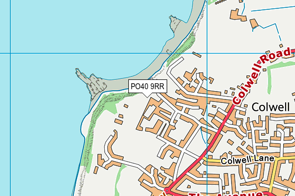 PO40 9RR map - OS VectorMap District (Ordnance Survey)