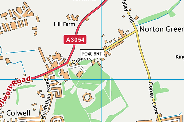 PO40 9RT map - OS VectorMap District (Ordnance Survey)