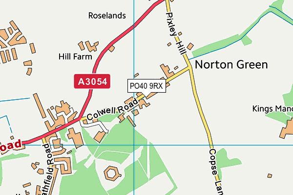 PO40 9RX map - OS VectorMap District (Ordnance Survey)