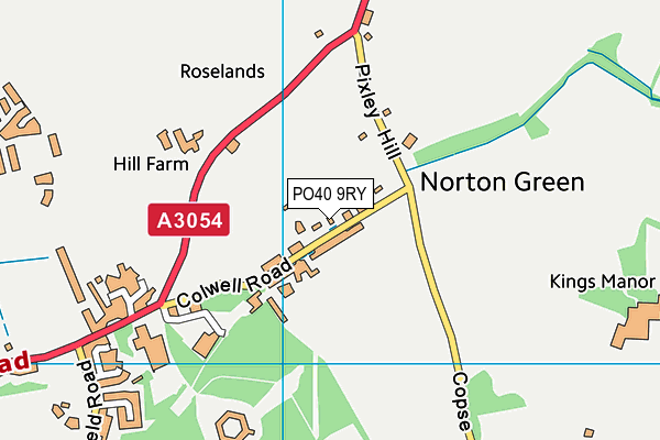 PO40 9RY map - OS VectorMap District (Ordnance Survey)