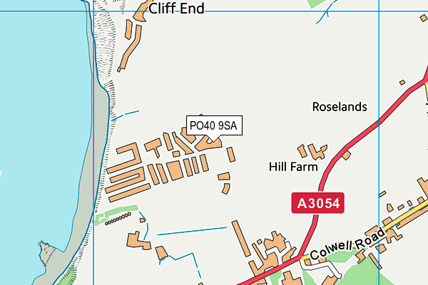 PO40 9SA map - OS VectorMap District (Ordnance Survey)