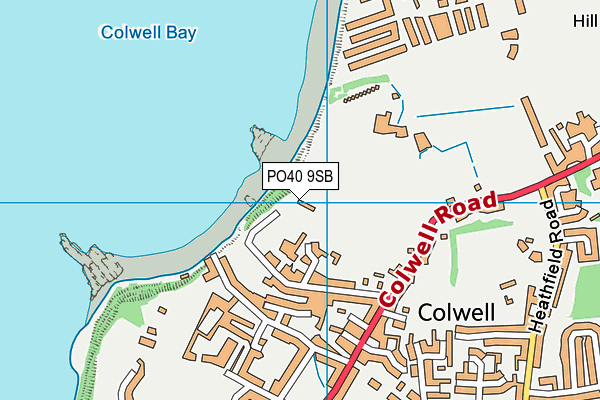 PO40 9SB map - OS VectorMap District (Ordnance Survey)