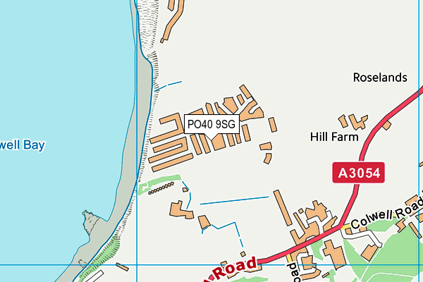 PO40 9SG map - OS VectorMap District (Ordnance Survey)