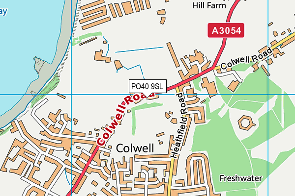 PO40 9SL map - OS VectorMap District (Ordnance Survey)