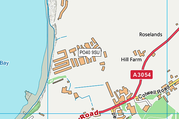 PO40 9SU map - OS VectorMap District (Ordnance Survey)