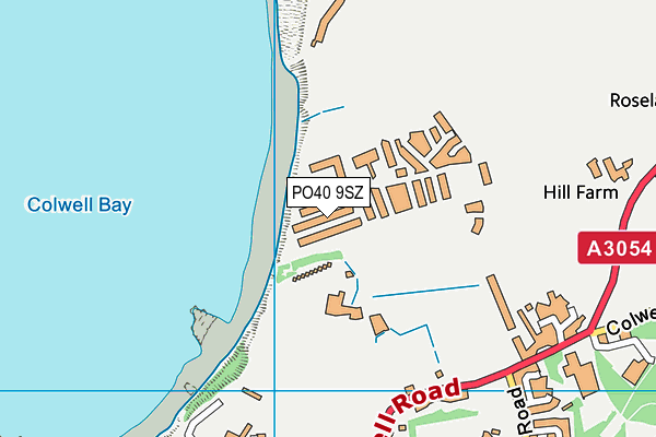 PO40 9SZ map - OS VectorMap District (Ordnance Survey)