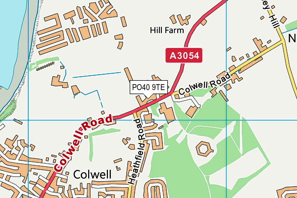 PO40 9TE map - OS VectorMap District (Ordnance Survey)