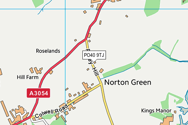 PO40 9TJ map - OS VectorMap District (Ordnance Survey)