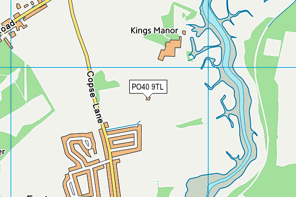 PO40 9TL map - OS VectorMap District (Ordnance Survey)