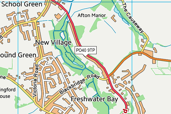 PO40 9TP map - OS VectorMap District (Ordnance Survey)