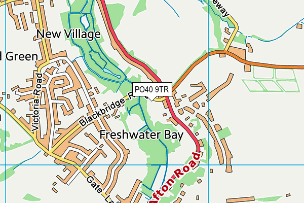 PO40 9TR map - OS VectorMap District (Ordnance Survey)