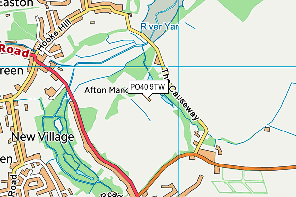 PO40 9TW map - OS VectorMap District (Ordnance Survey)