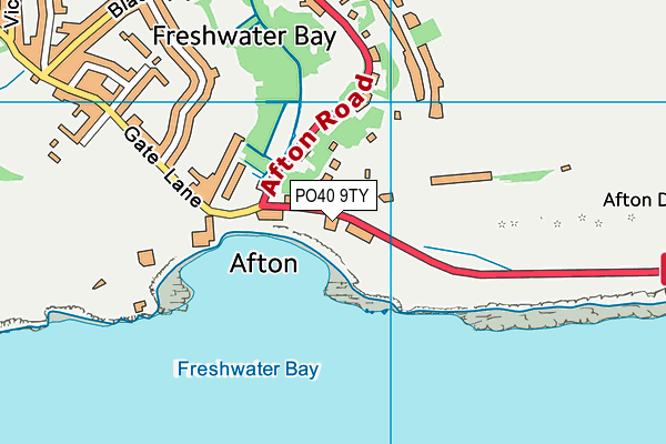 PO40 9TY map - OS VectorMap District (Ordnance Survey)