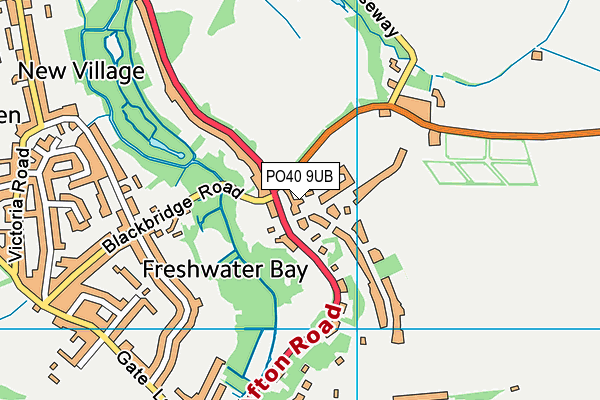 PO40 9UB map - OS VectorMap District (Ordnance Survey)