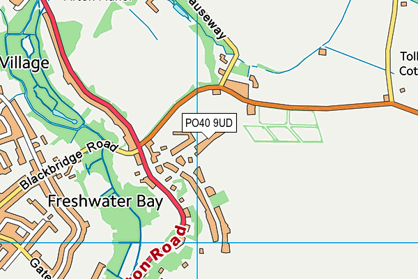 PO40 9UD map - OS VectorMap District (Ordnance Survey)