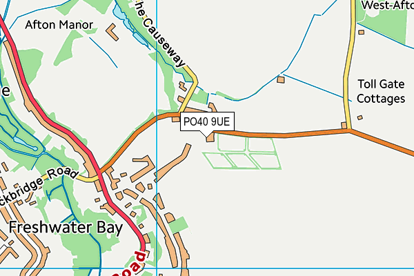 PO40 9UE map - OS VectorMap District (Ordnance Survey)