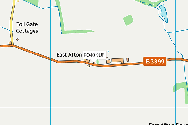 PO40 9UF map - OS VectorMap District (Ordnance Survey)