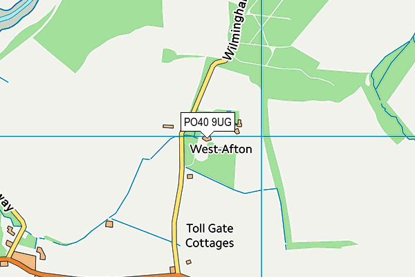 PO40 9UG map - OS VectorMap District (Ordnance Survey)