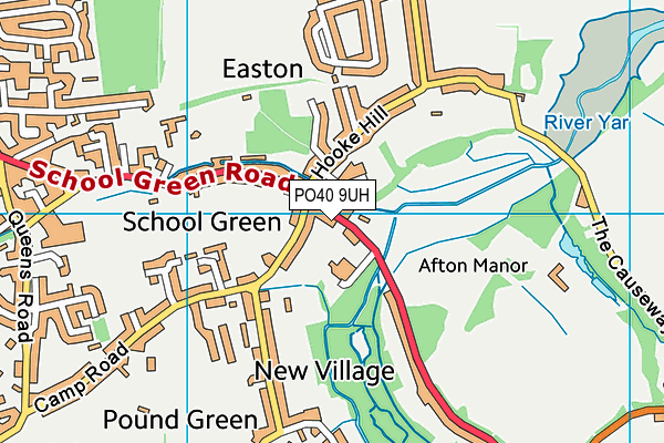 PO40 9UH map - OS VectorMap District (Ordnance Survey)