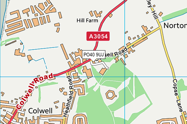 PO40 9UJ map - OS VectorMap District (Ordnance Survey)