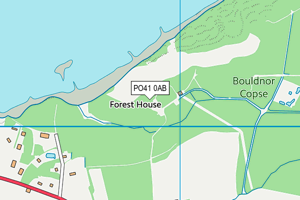 PO41 0AB map - OS VectorMap District (Ordnance Survey)