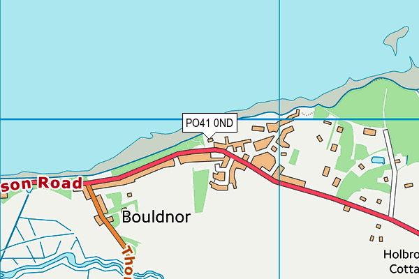 PO41 0ND map - OS VectorMap District (Ordnance Survey)