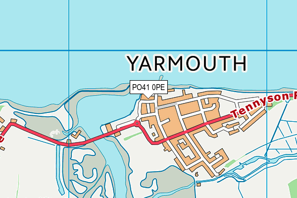 PO41 0PE map - OS VectorMap District (Ordnance Survey)