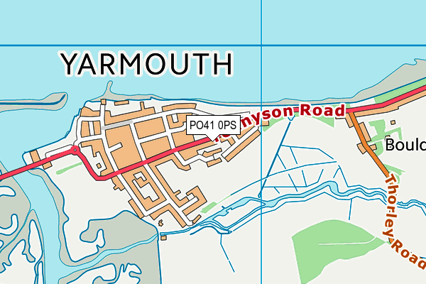 PO41 0PS map - OS VectorMap District (Ordnance Survey)