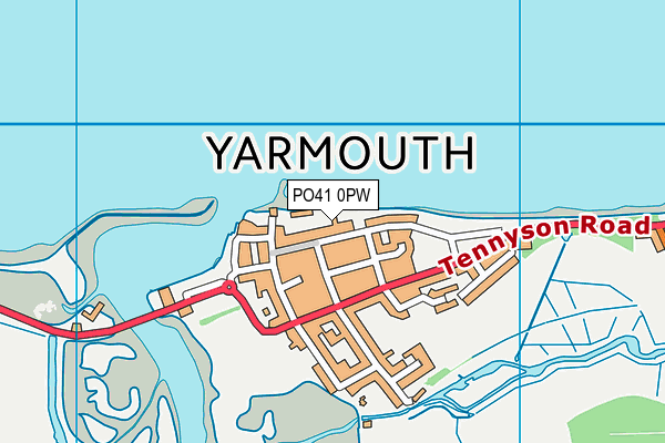 PO41 0PW map - OS VectorMap District (Ordnance Survey)