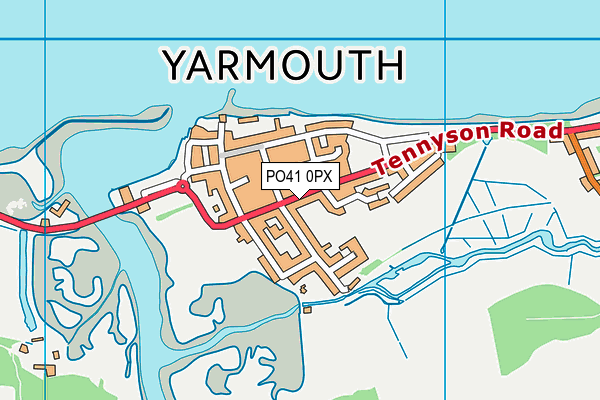 PO41 0PX map - OS VectorMap District (Ordnance Survey)