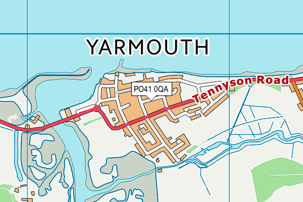 PO41 0QA map - OS VectorMap District (Ordnance Survey)