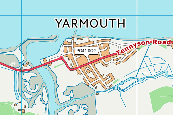 PO41 0QG map - OS VectorMap District (Ordnance Survey)