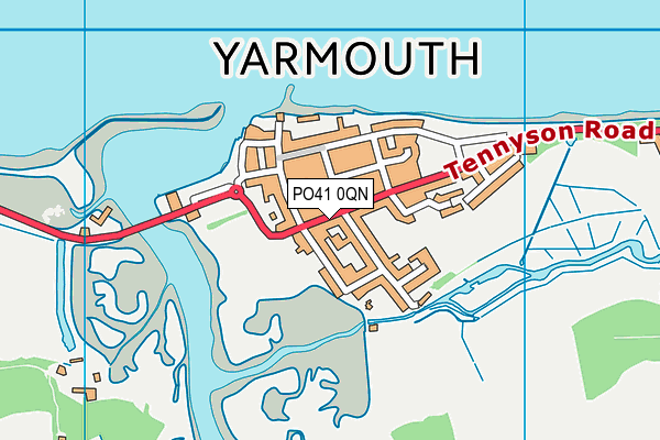 PO41 0QN map - OS VectorMap District (Ordnance Survey)