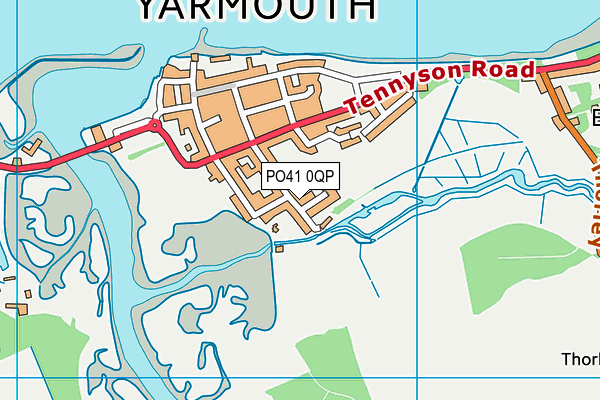 PO41 0QP map - OS VectorMap District (Ordnance Survey)