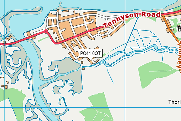 PO41 0QT map - OS VectorMap District (Ordnance Survey)