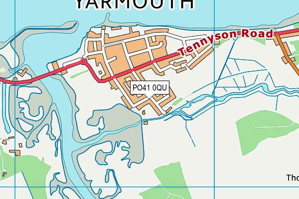 PO41 0QU map - OS VectorMap District (Ordnance Survey)