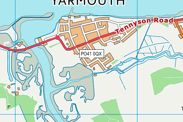 PO41 0QX map - OS VectorMap District (Ordnance Survey)