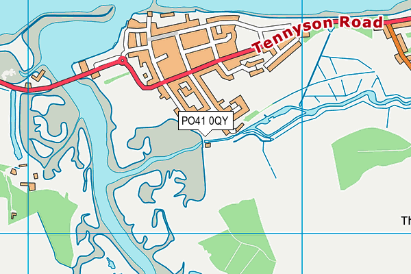 PO41 0QY map - OS VectorMap District (Ordnance Survey)