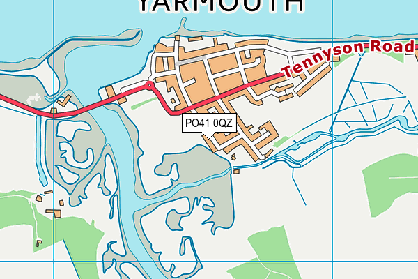 PO41 0QZ map - OS VectorMap District (Ordnance Survey)