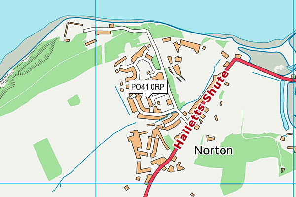 PO41 0RP map - OS VectorMap District (Ordnance Survey)