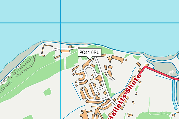 PO41 0RU map - OS VectorMap District (Ordnance Survey)