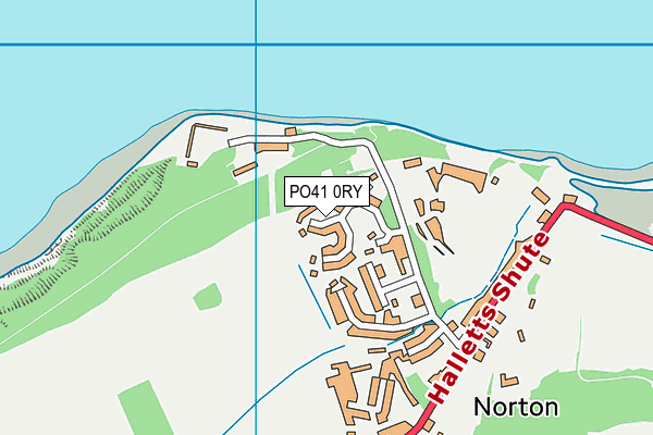 PO41 0RY map - OS VectorMap District (Ordnance Survey)